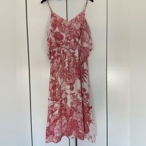 Loft Pink Cold Shoulder Dress